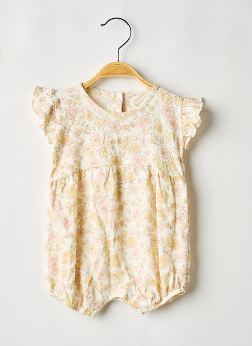 Salopetă pentru bebeluși imprimeu fantezie fără mâneci bej LPC GIRLS fille