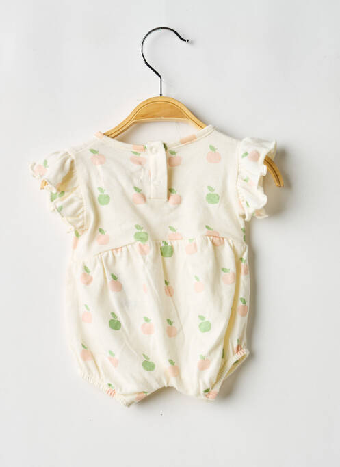 Salopetă scurtă guler rotund mâneci scurte bej LES PETITES CHOSES fille