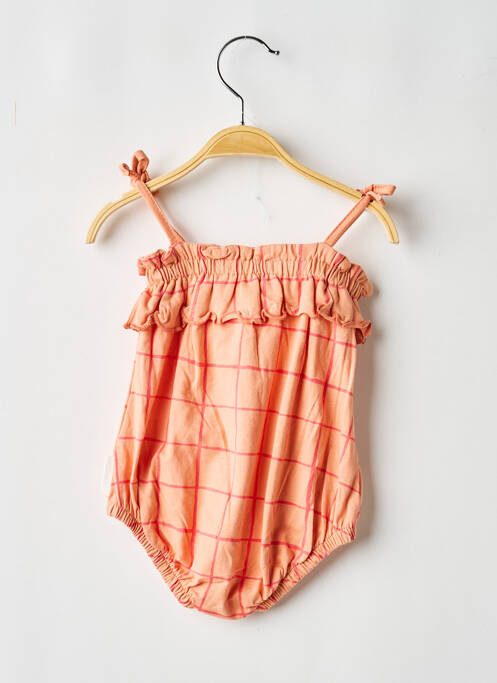 Salopetă pentru bebeluși imprimeu fantezie portocaliu SPROET & SPROUT fille