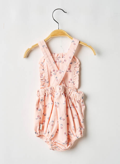 Salopetă pentru bebeluși imprimeu fantezie roz TOCOTO VINTAGE fille