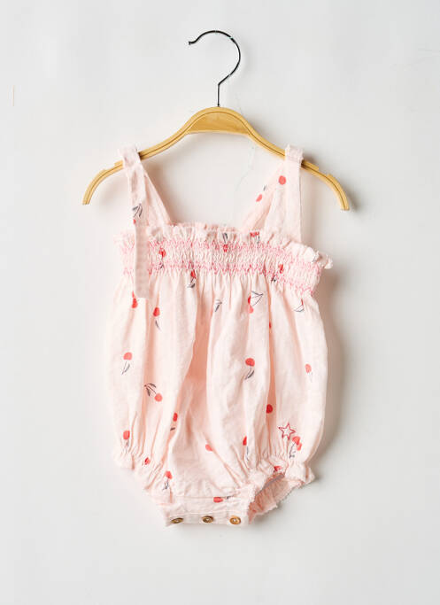 Salopetă pentru bebeluși imprimeu fantezie roz TOCOTO VINTAGE fille