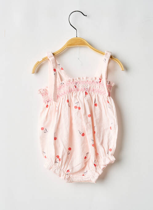 Salopetă pentru bebeluși imprimeu fantezie roz TOCOTO VINTAGE fille