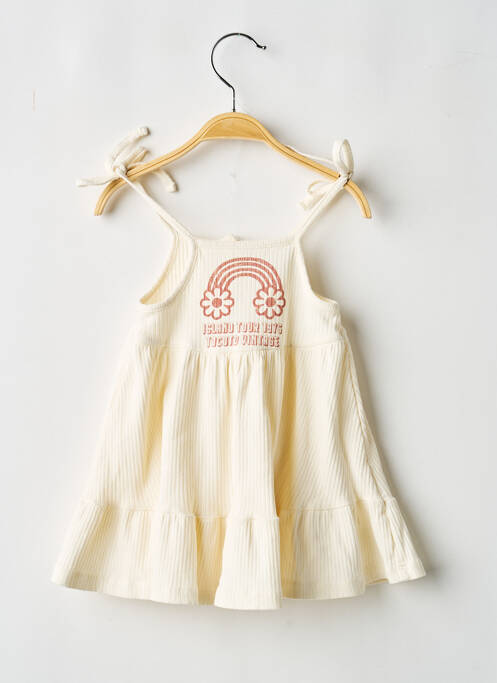 Rochie midi bretele subțiri bretele subțiri bej TOCOTO VINTAGE fille