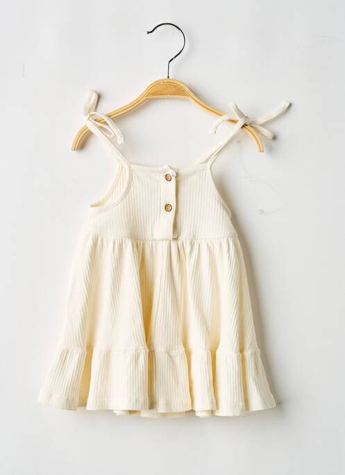 Rochie midi bretele subțiri bretele subțiri bej TOCOTO VINTAGE fille