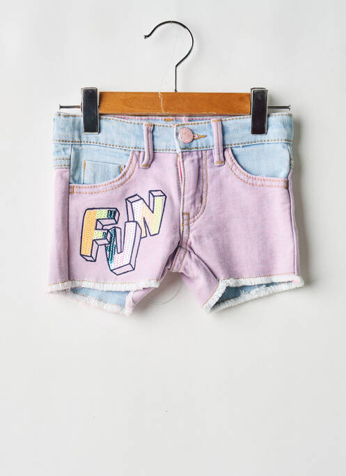 Șort închidere cu fermoar sub clapetă cu nasturi roz BILLIEBLUSH fille