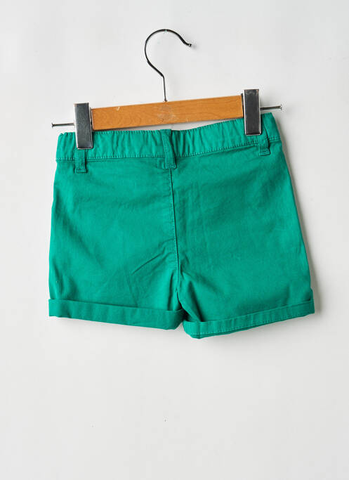 Șort închidere cu fermoar sub clapetă cu nasturi verde CARREMENT BEAU fille