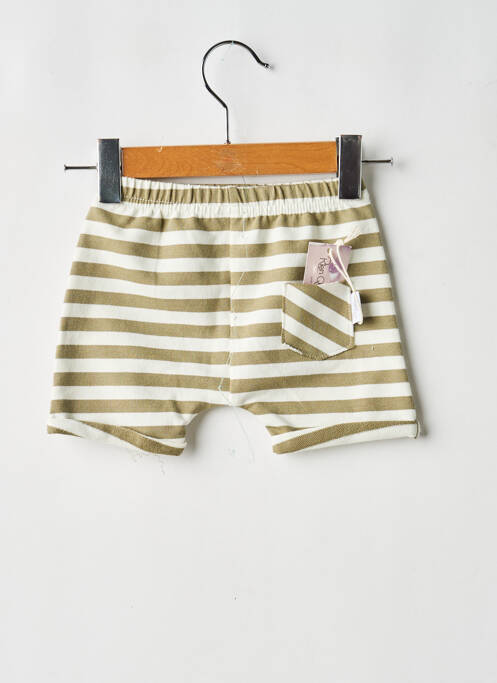 Șort croială dreaptă talie elastică verde RIEN QUE DES BÊTISES garcon