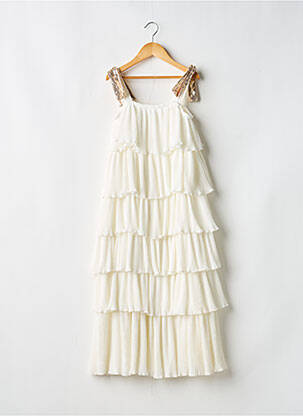 Rochie lungă fără mâneci fără mâneci alb BILLIEBLUSH fată