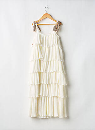 Rochie lungă fără mâneci fără mâneci alb BILLIEBLUSH fată