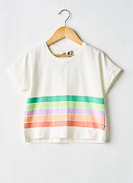 Tricou elasticitate mâneci scurte alb COS I SAID SO fille