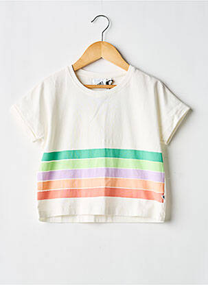 Tricou elasticitate mâneci scurte alb COS I SAID SO fille