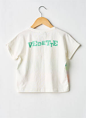 Tricou elasticitate mâneci scurte alb COS I SAID SO fată