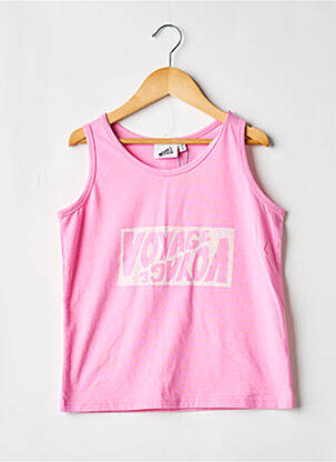 Top croială cambrată fără mâneci roz COS I SAID SO fille
