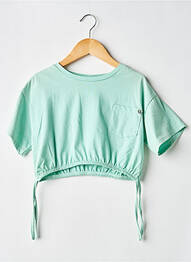 Top mâneci scurte mâneci scurte verde PLEASE fille