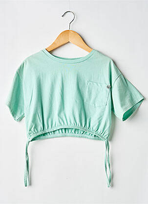 Top mâneci scurte mâneci scurte verde PLEASE fille