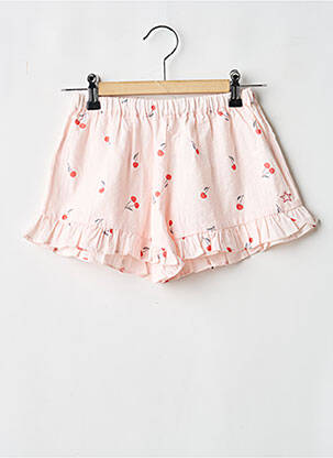 Șort mărime normală talie elastică roz TOCOTO VINTAGE fille