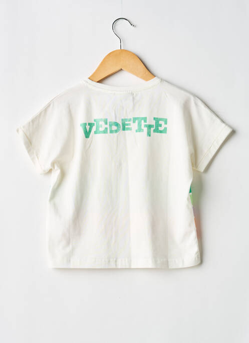 Tricou elasticitate mâneci scurte alb COS I SAID SO fille