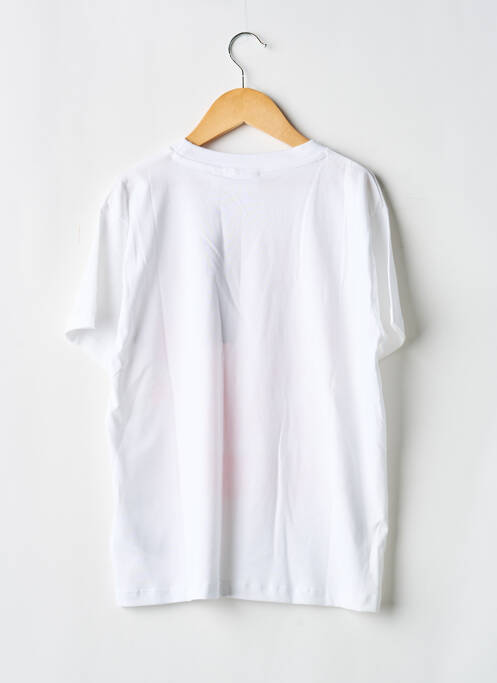 Tricou croială dreaptă mâneci scurte alb MOLO fille