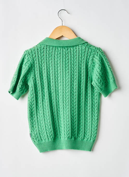 Polo croială cambrată mâneci scurte verde MOLO fille