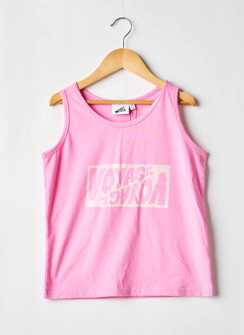Top croială cambrată fără mâneci roz COS I SAID SO fille