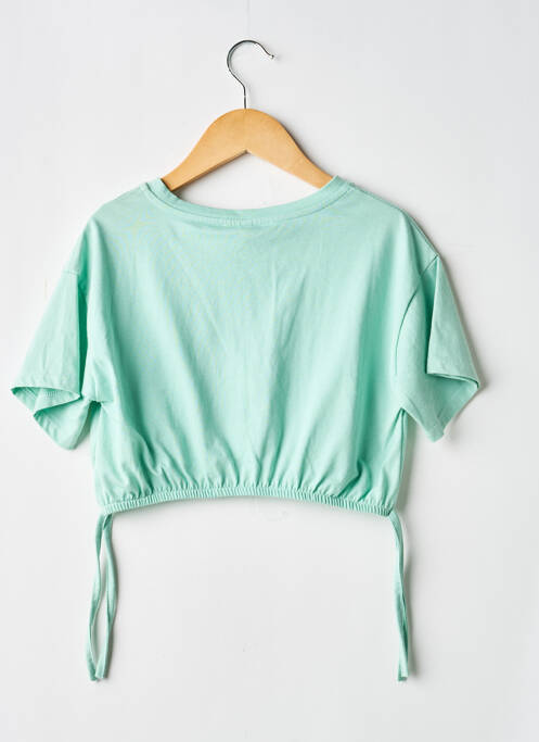 Top mâneci scurte mâneci scurte verde PLEASE fille