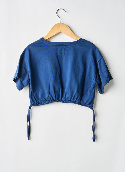 Top mâneci scurte mâneci scurte albastru PLEASE fille