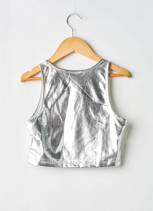 Top croială cambrată fără mâneci argintiu COS I SAID SO fille