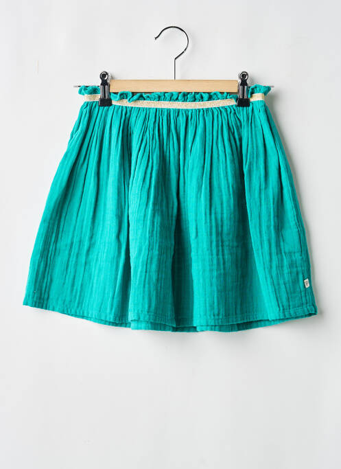 Fustă scurtă croială dreaptă verde ARSENE ET LES PIPELETTES fille