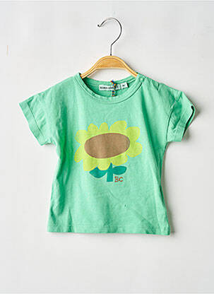 Tricou bio mâneci scurte verde BOBO CHOSES fată