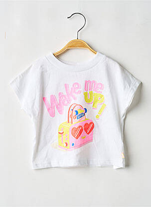 Tricou elasticitate mâneci scurte alb BILLIEBLUSH fată
