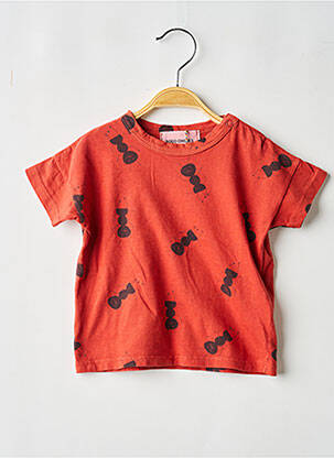 Tricou elasticitate mâneci scurte portocalie BOBO CHOSES băiat