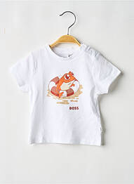 Tricou elasticitate mâneci scurte alb HUGO BOSS garcon