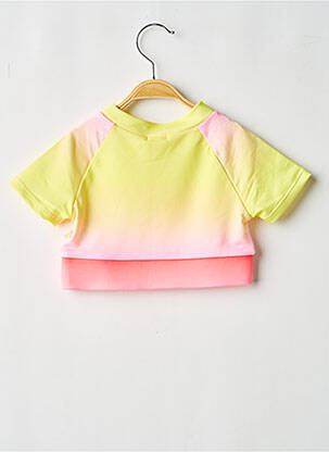 Tricou elasticitate mâneci scurte galben BILLIEBLUSH fată
