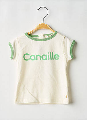 Tricou închidere presată mâneci scurte verde LES PETITES CHOSES garcon