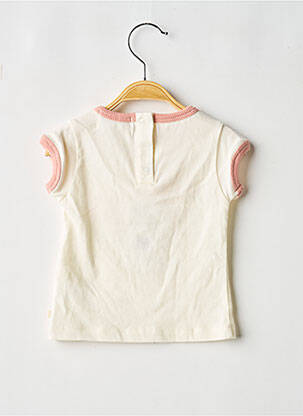 Tricou croială dreaptă mâneci scurte roz LES PETITES CHOSES fată