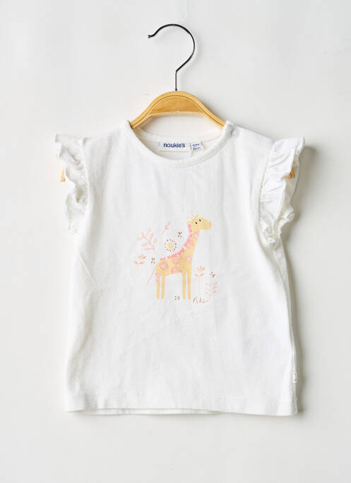 Tricou elasticitate mâneci scurte bej NOUKIE'S fille