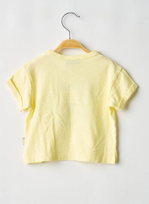 Tricou elasticitate mâneci scurte galben TOCOTO VINTAGE garcon