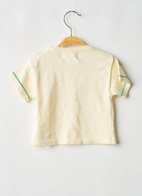 Pulover croială dreaptă mâneci scurte galben BOBO CHOSES fille