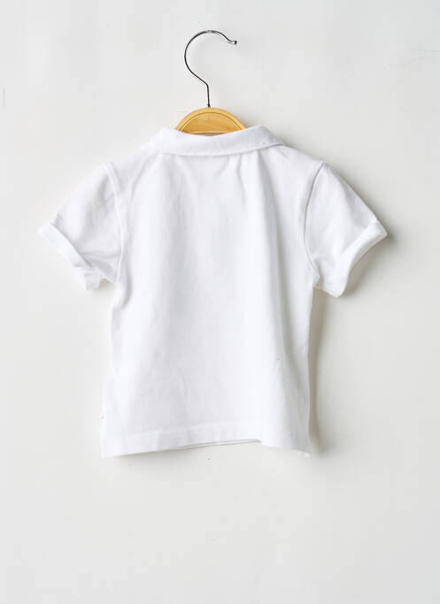 Polo elasticitate mâneci scurte alb NOUKIE'S garcon