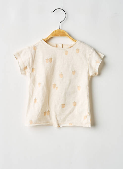 Tricou elasticitate mâneci scurte bej LES PETITES CHOSES fille