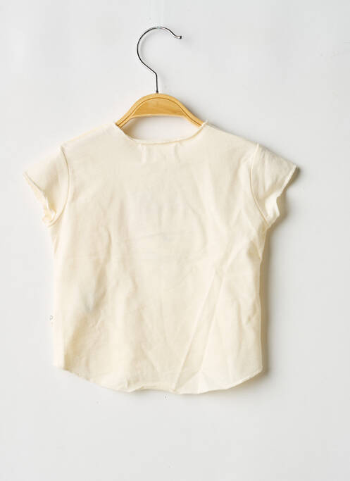 Tricou elasticitate mâneci scurte bej ARSENE ET LES PIPELETTES fille