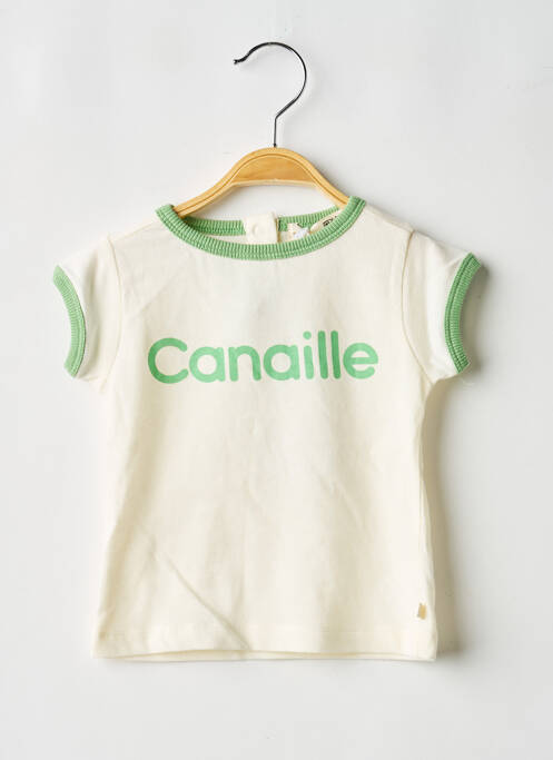 Tricou închidere presată mâneci scurte verde LES PETITES CHOSES garcon