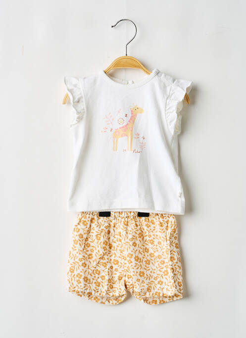 Set șort mâneci scurte bej NOUKIE'S fille