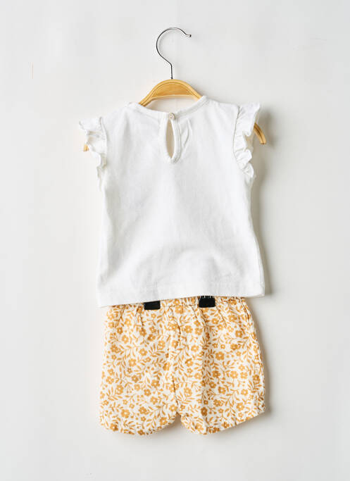 Set șort mâneci scurte bej NOUKIE'S fille