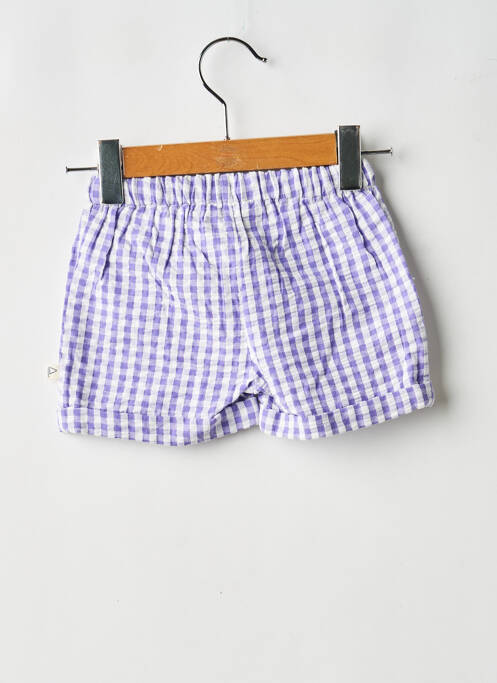Șort închidere cu legături de legat talie elastică violet ARSENE ET LES PIPELETTES fille