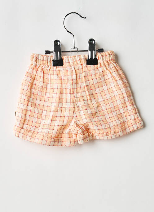 Șort închidere cu legături de legat talie elastică portocaliu ARSENE ET LES PIPELETTES fille