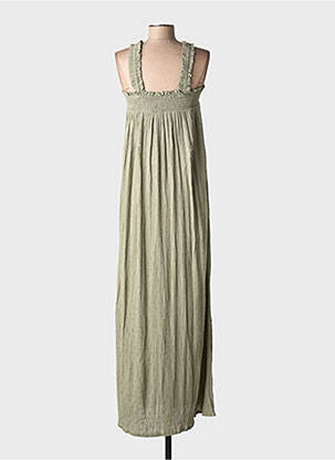Rochie lungă fără mâneci fără mâneci verde KAFFE femeie