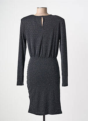 Rochie midi mâneci lungi mâneci lungi negru KAFFE femeie