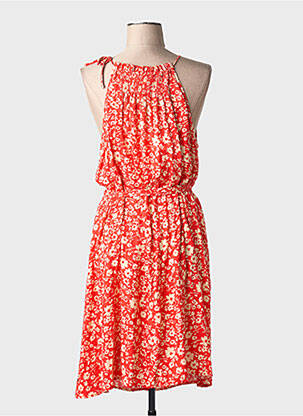 Rochie midi imprimeu floral fără mâneci roșu FREEMAN T.PORTER femeie
