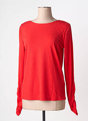 Tricou mâneci lungi mâneci lungi roșu KAFFE femme